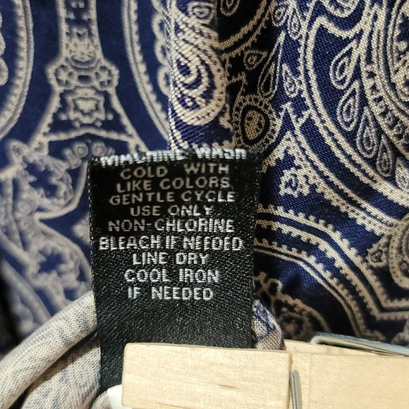 TORRID M/L PAISLEY MIDI CHALLIS TANK DRESS BLUE BANDANA PRINT MINIMALIST SIZE 00 - Picture 8 of 11